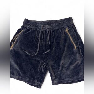 Men's Black Drawstring Athletic Shorts